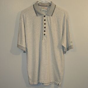 Greg Norman Collection Light Gray Polo Shirt LOT R1